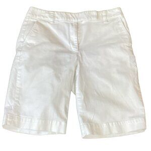 Talbots Stretch Bermuda Shorts Sz 10P White 284D